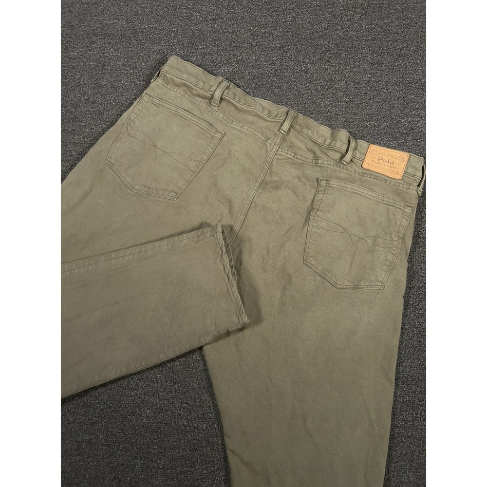 Polo Ralph Lauren Sullivan Slim Jeans Men 42x32 Olive Green Casual Cotton